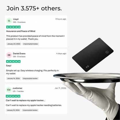 TRACKING CARD. The #1 Choice for Peace of Mind